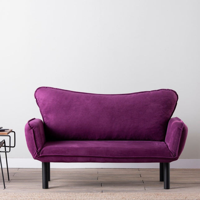 2 személyes kanapéágy Chatto - Purple-VASBÚTOR
