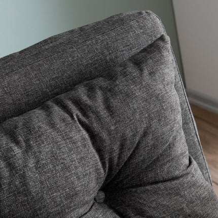 2 személyes kanapéágy Homoko 2-Seater - Sötét Szürke-VASBÚTOR
