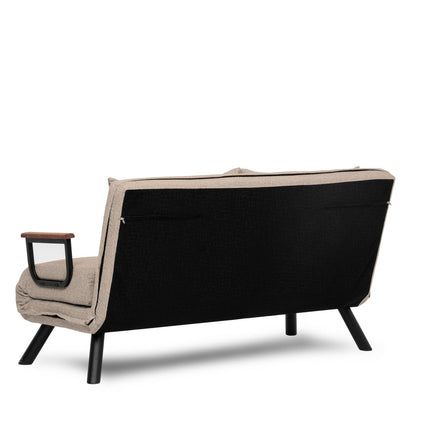 2 személyes kanapéágy Homoko v2 2-Seater - Krém-VASBÚTOR