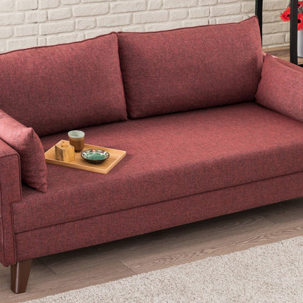 3 személyes kanapé Bella Sofa For 3 Pr - Bordó-VASBÚTOR