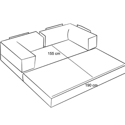 3 személyes kanapé Comfort - Szürke v2-VASBÚTOR