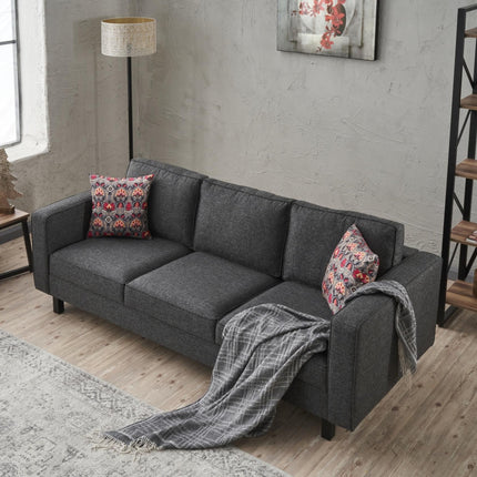 3 személyes kanapé Kale Linen - Antracit-VASBÚTOR