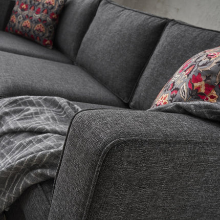 3 személyes kanapé Kale Linen - Antracit-VASBÚTOR