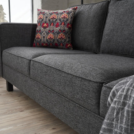 3 személyes kanapé Kale Linen - Antracit-VASBÚTOR