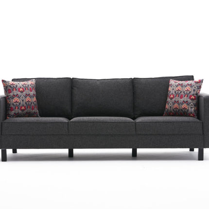 3 személyes kanapé Kale Linen - Antracit-VASBÚTOR