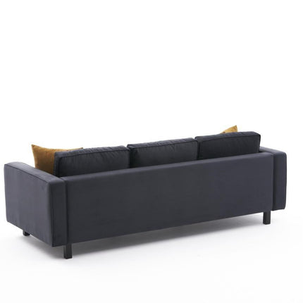 3 személyes kanapé Kale Velvet - Antracit-VASBÚTOR