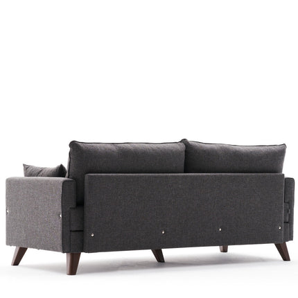 3 személyes kanapéágy Bella Sofa - Antracit-VASBÚTOR