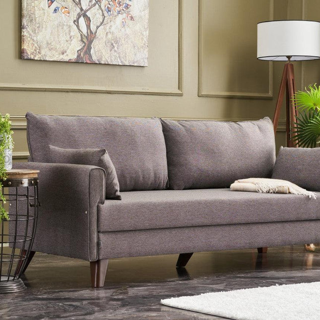3 személyes kanapéágy Bella Sofa - Barna-VASBÚTOR