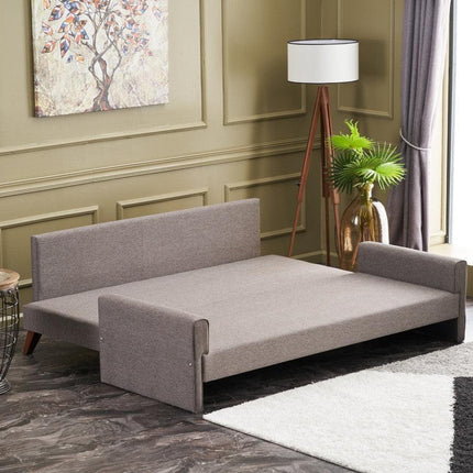3 személyes kanapéágy Bella Sofa - Barna-VASBÚTOR