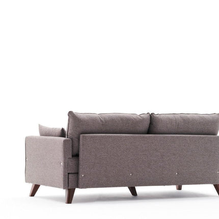 3 személyes kanapéágy Bella Sofa - Barna-VASBÚTOR