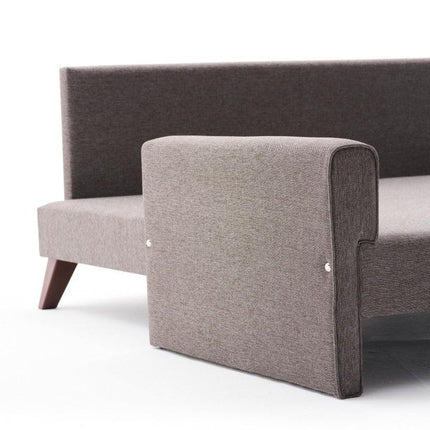 3 személyes kanapéágy Bella Sofa - Barna-VASBÚTOR
