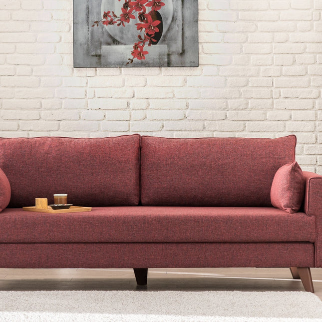 3 személyes kanapéágy Bella Sofa - Bordó-VASBÚTOR