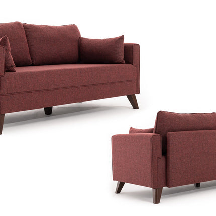 3 személyes kanapéágy Bella Sofa - Bordó-VASBÚTOR