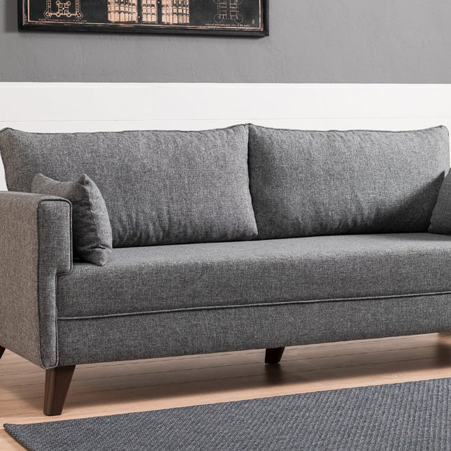 3 személyes kanapéágy Bella Sofa - Szürke-VASBÚTOR