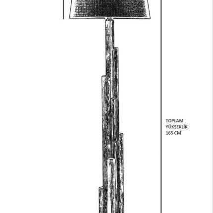 Állólámpa, 8300-1-VASBÚTOR