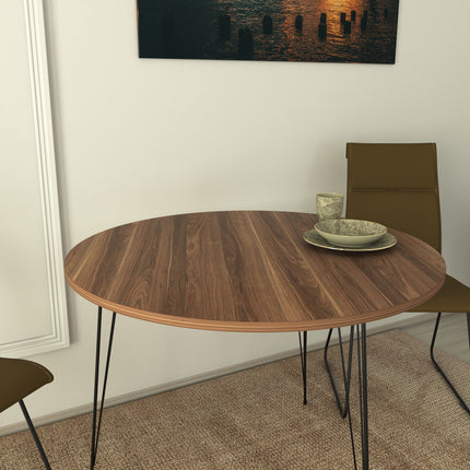 Asztal Sandalf - Walnut-VASBÚTOR