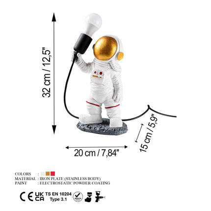Asztali lámpa, Astronaut - 1-VASBÚTOR