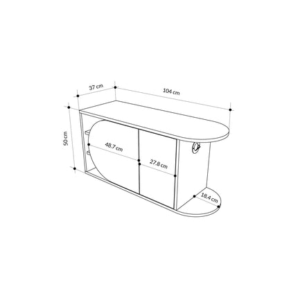Cipőtároló Nova Shoe Bench - Oak, White-VASBÚTOR