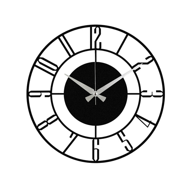 Dekoratív fém falióra, Enzoclock - S011-VASBÚTOR