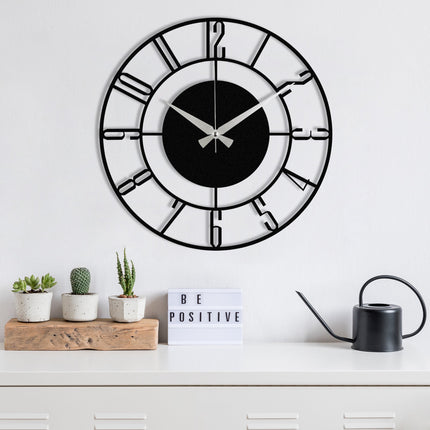 Dekoratív fém falióra, Enzoclock - S011-VASBÚTOR