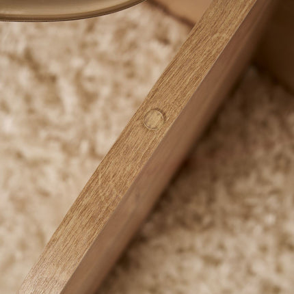 Dohányzóasztal Aeris - Sapphire Oak, Transparent-VASBÚTOR