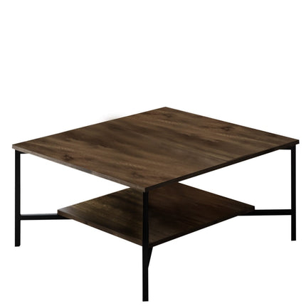 Dohányzóasztal Black Line - Walnut, Black-VASBÚTOR