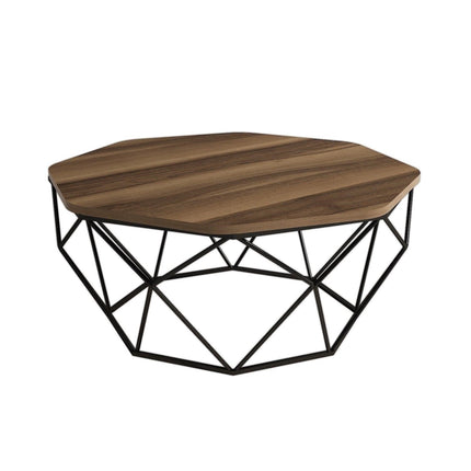 Dohányzóasztal Diamond - Walnut-VASBÚTOR