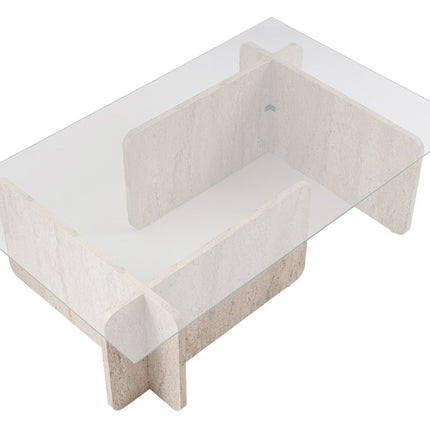 Dohányzóasztal Flavio - Travertine-VASBÚTOR