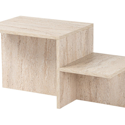 Dohányzóasztal Harmony - Travertine-VASBÚTOR