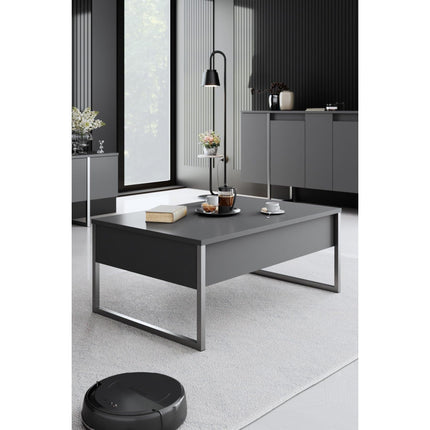 Dohányzóasztal Luxe - Anthracite, Silver-VASBÚTOR