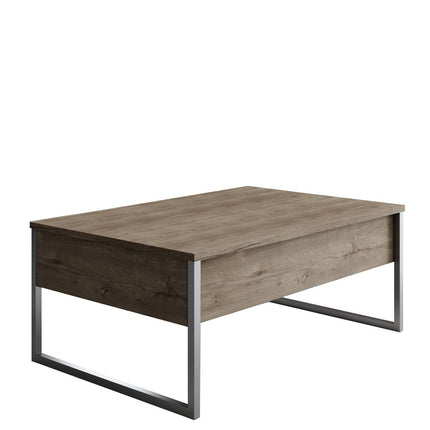 Dohányzóasztal Luxe - Walnut, Silver-VASBÚTOR