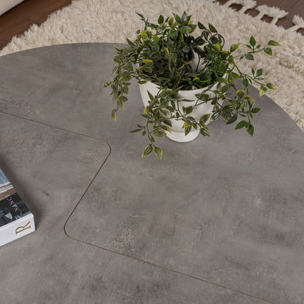 Dohányzóasztal Moira - Concrete Grey-VASBÚTOR
