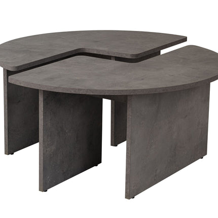 Dohányzóasztal Moira - Concrete Grey-VASBÚTOR
