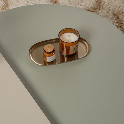 Dohányzóasztal Orion - Ash Green, Sandstone-VASBÚTOR