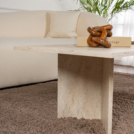 Dohányzóasztal Sabin - Travertine-VASBÚTOR
