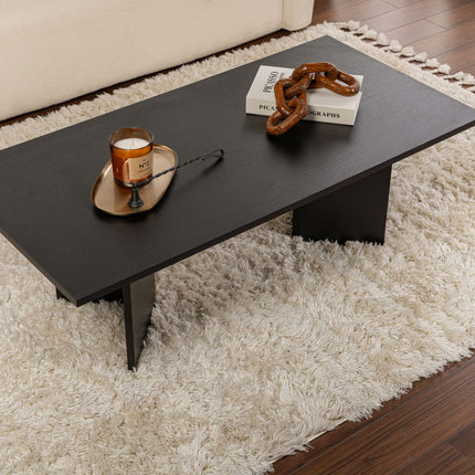 Dohányzóasztal Sabin - Wood Black-VASBÚTOR