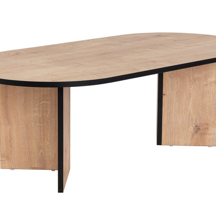 Dohányzóasztal Sable - Sapphire Oak, Fekete-VASBÚTOR