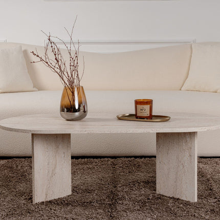 Dohányzóasztal Sable - Travertine-VASBÚTOR