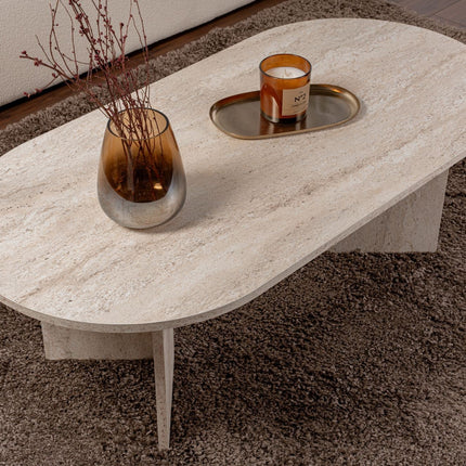 Dohányzóasztal Sable - Travertine-VASBÚTOR
