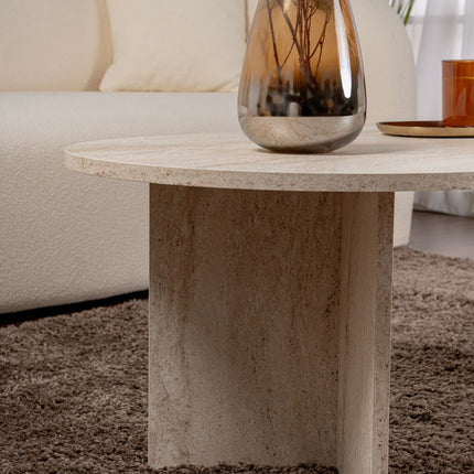 Dohányzóasztal Sable - Travertine-VASBÚTOR