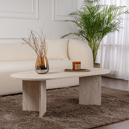 Dohányzóasztal Sable - Travertine-VASBÚTOR