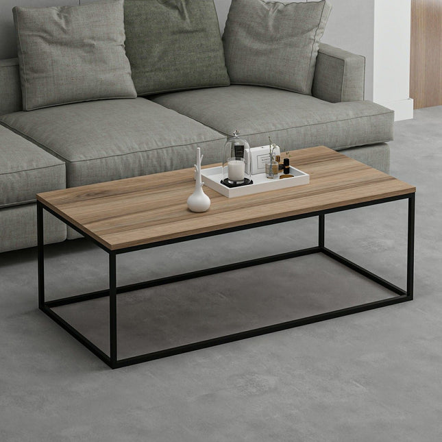 Dohányzóasztal Tiger - Walnut-VASBÚTOR
