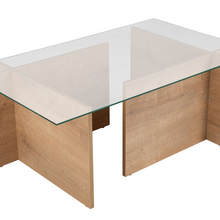 Dohányzóasztal Vetrino - Honey Oak-VASBÚTOR