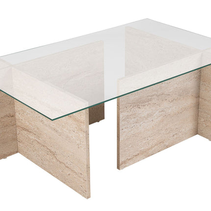 Dohányzóasztal Vetrino - Travertine-VASBÚTOR
