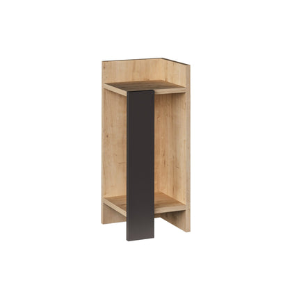 Éjjeliszekrény Elos Right - Oak, Anthracite-VASBÚTOR