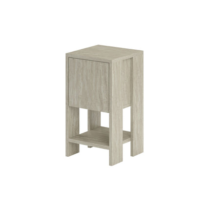 Éjjeliszekrény Ema - Travertine-VASBÚTOR