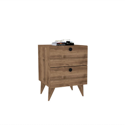 Éjjeliszekrény Kada - Walnut v2-VASBÚTOR