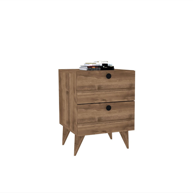 Éjjeliszekrény Kada - Walnut v2-VASBÚTOR