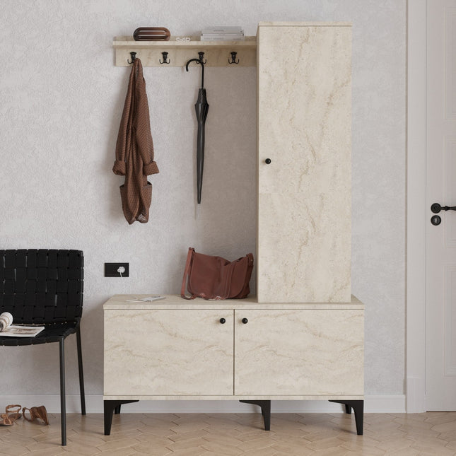 Előszobafal Lex - Travertine-VASBÚTOR