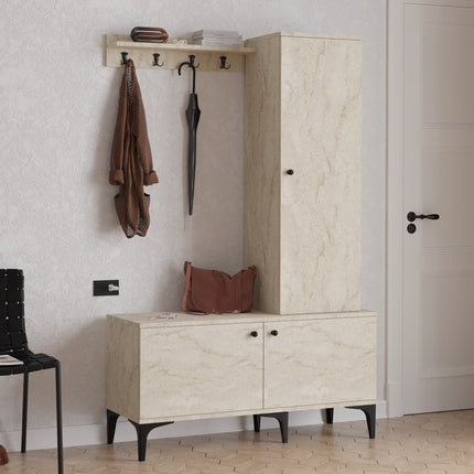 Előszobafal Lex - Travertine-VASBÚTOR